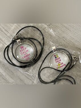 Y2K Keep Calm Necklaces